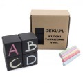 Deku - Klocki tablicowe drewniane 4 szt. 4x4x4 cm 000105.jpg