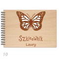 Deku- Szkicownik A4 Personalizowany z Grawerunkiem  Poziomy 50 ark. 31x21 cm Różne Wzory