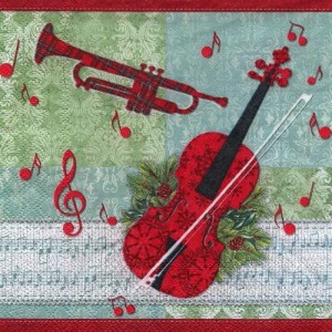 Serwetka do decoupage-skrzypce