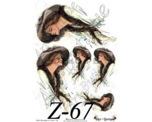 Papier do decoupage 210X305 - Art-Butique Z-67 1850