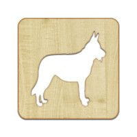Podkładka pod szklankę lub kubek z owczarkiem