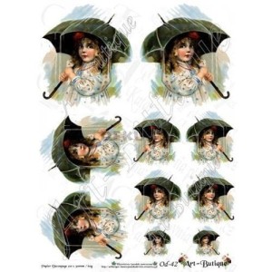 Papier do decoupage 210X305 - Art-Butique Od-42 3886