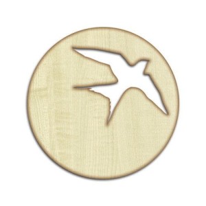 Podkładka pod szklankę lub kubek z jaskółką