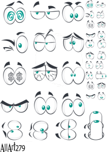 Papier decoupage 210x297mm A4 - AllArt 279 - oczy 5780