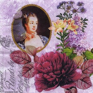 Serwetka do decoupage-dama 6317