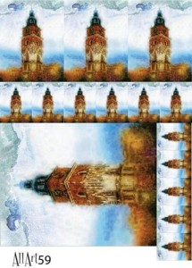 Papier decoupage 210x297mm A4 - AllArt 59 - Kraków 2 4783