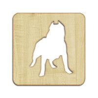 Podkładka pod szklankę lub kubek z pitbulem