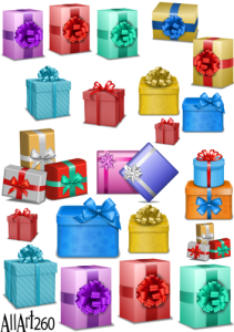 Papier decoupage 210x297mm A4 - AllArt 260 - prezent 5761