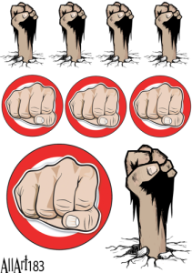 Papier decoupage 210x297mm A4 - AllArt 183 - dłoń 5676