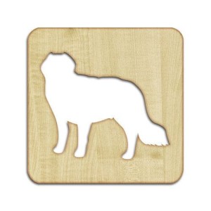 Podkładka pod szklankę lub kubek Pies Golden Retriever 10 x 10 cm