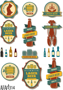 Papier decoupage 210x297mm A4 - AllArt 314 - piwo 5815