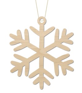 Deku – Śnieżynka na choinkę ze zawieszką – mix wzorów - 6 cm 1 sztuka 571099 