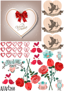 Papier decoupage 210x297mm A4 - AllArt 268 - miłość 5769