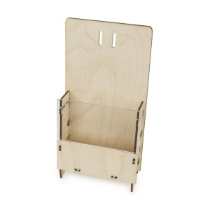 Deku Drewniany stojak na ulotki DLx1 + akryl 12x22,5x11 cm  570047
