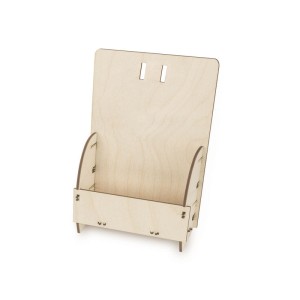 Deku Drewniany stojak na ulotki z niskim frontem A5x1 18x22,5x12 cm 570276
