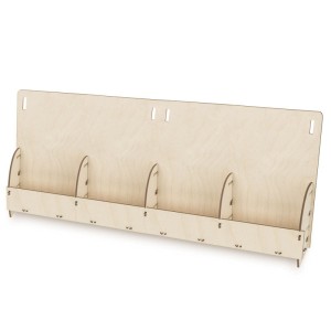 Deku Drewniany stojak na ulotki z niskim frontem A5x4 65,5x22,5x12 cm 570351