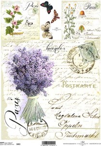 Papier decoupage Soft A4 210x297 - ITD S003