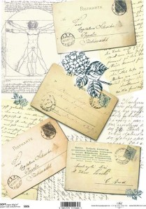 Papier decoupage Soft A4 210x297 - ITD S026