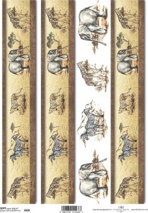 Papier decoupage Soft A4 210x297 - ITD S028