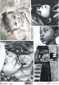 Papier decoupage Soft A4 210x297 - ITD S038