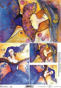 Papier decoupage Soft A4 210x297 - ITD S051