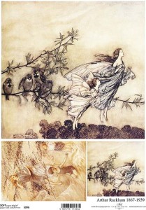 Papier decoupage Soft A4 210x297 - ITD S096