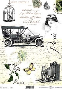 Papier decoupage Soft A4 210x297 - ITD S102