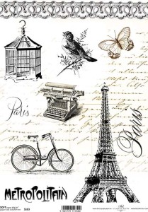 Papier decoupage Soft A4 210x297 - ITD S103