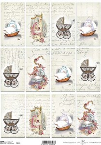 Papier decoupage Soft A4 210x297 - ITD S133