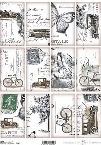 Papier decoupage Soft A4 210x297 - ITD S143