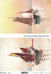 Papier decoupage Soft A4 210x297 - ITD S158