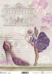 Papier decoupage Soft A4 210x297 - ITD S247