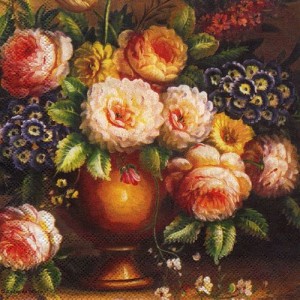 Serwetka do decoupage-klasyczny bukiet 6506