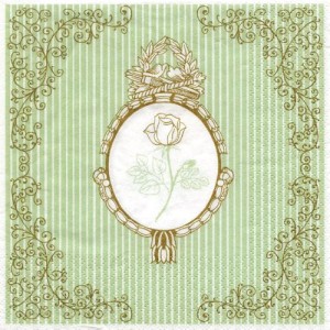 Serwetka do decoupage- róża vintage