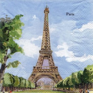 Serwetka do decoupage-zabytki Paryża 6363