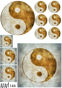 Papier decoupage 210x297mm A4 - AllArt 144 - symbol 5620