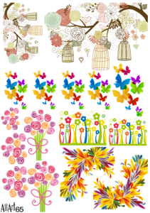 Papier decoupage 210x297mm A4 - AllArt 65 - Happy Birthday 5468