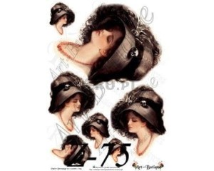 Papier do decoupage 210X305 - Art-Butique Z-75 1858