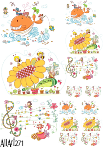 Papier decoupage 210x297mm A4 - AllArt 271- bajka 5772