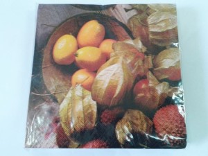 Serwetka do decoupage-Kwiaty i owoce