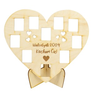 Serce Walentynkowe na Baryłki WEDEL lub inne słodycze 25 cm