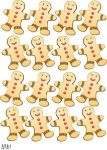 Papier decoupage 210x297mm A4 - AllArt 22 - ciastek 4641