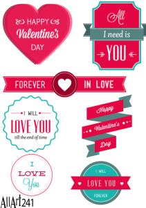 Papier decoupage 210x297mm A4 - AllArt 241 - miłość 5741