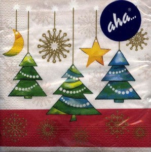 Serwetka do decoupage -księżyc, gwiazdki 5387