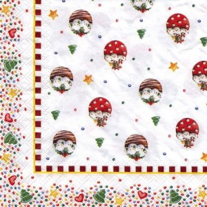 Serwetka do decoupage-Boże Narodzenie, babeczki 6247