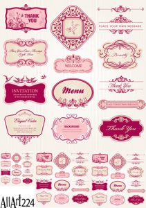 Papier decoupage 210x297mm A4 - AllArt 224 - etykiety 5717