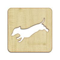 Podkładka pod szklankę lub kubek z jamnikiem