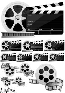 Papier decoupage 210x297mm A4 - AllArt 296 - kino 5797