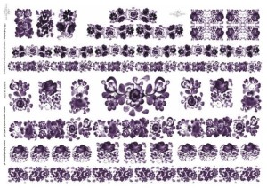 Papier decoupage A4 210x297 -  itd 0295 2263