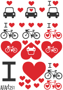 Papier decoupage 210x297mm A4 -AllArt 251 - miłość 5752